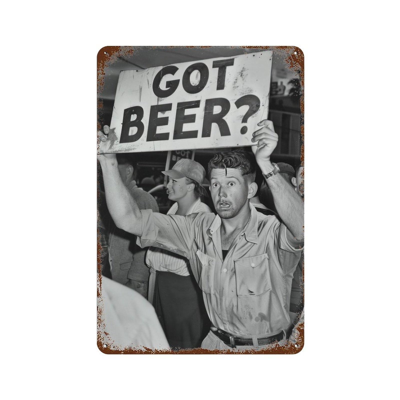 xiaoxiaoshen Got Beer Vintage Protest Print Wall Decor Art Metal Tin Poster Modern Home Decor Art Home Bar Shop Decorations Vintage Sign 30x20cm