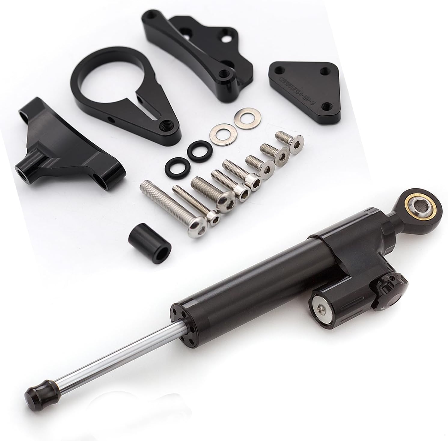 Fit For CBR650F CBR 650 F 2014 2015 2016 2017 2018 2019 2020 CNC Motorcycle Steering Damper Stabilizer Buffer Control Bar with Mounting Bracket Support Kit Full Set