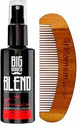 Kit Tônico Para Crescer Barba Blend e Pente Curvo Big Barber