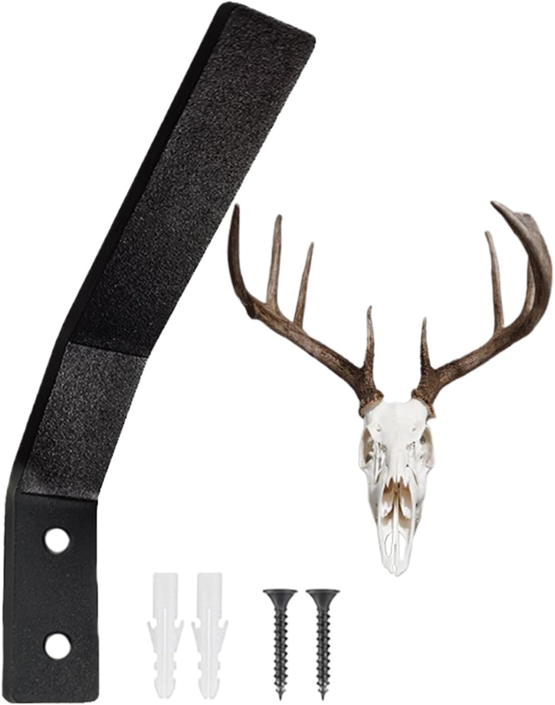 Skull Hanger Heavy Duty Metal Wall Mount | Wall Mount Skull Hanger For Deer Head Deer Antler Display Rack, Taxidermy Specimen Exhibitor, Hunting Cabin Decor Piece,