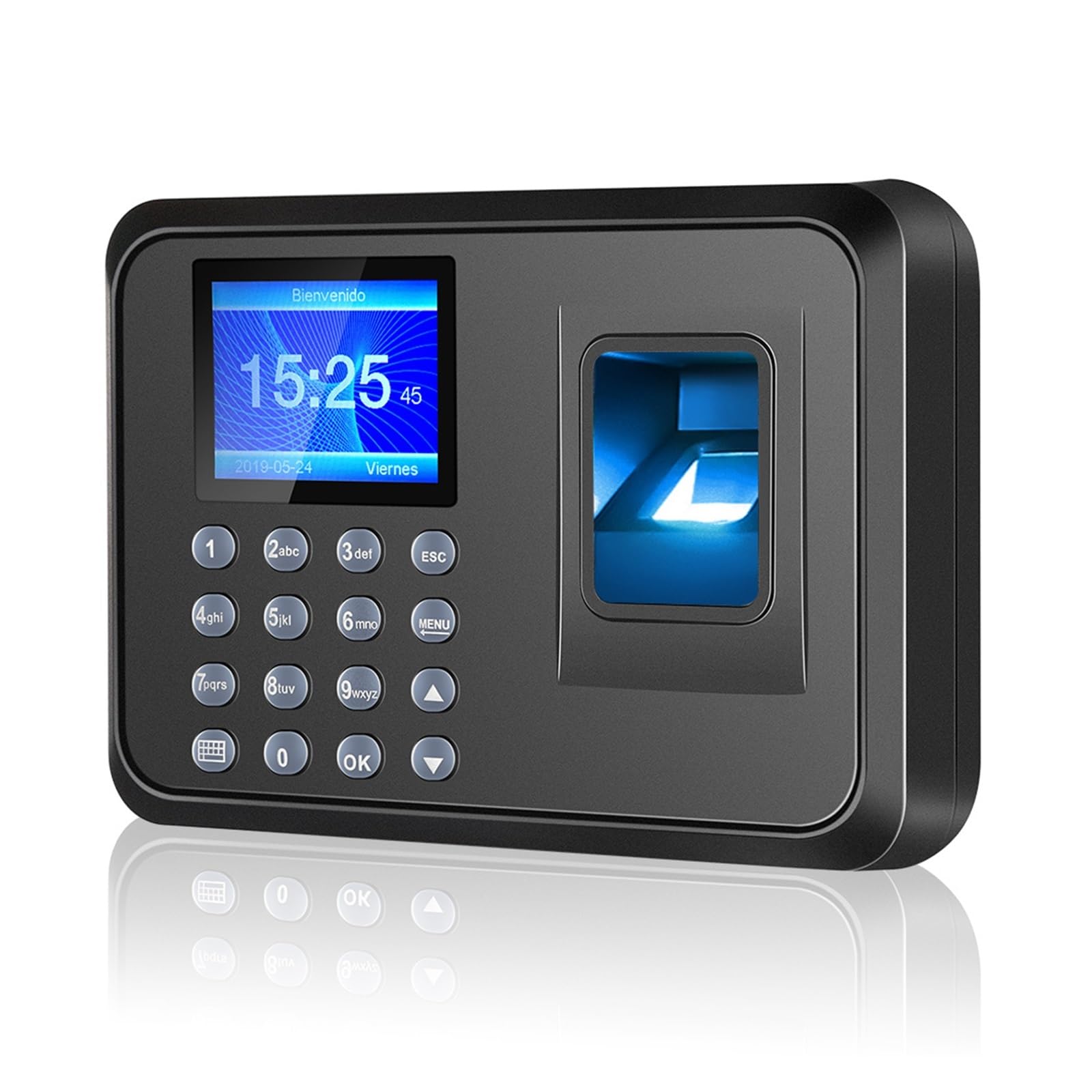 CVFRDD Biometric Fingerprint Keypad System Electronic USB Time Clock Recorder Attendance Machine Fingerprint Attendance Machine