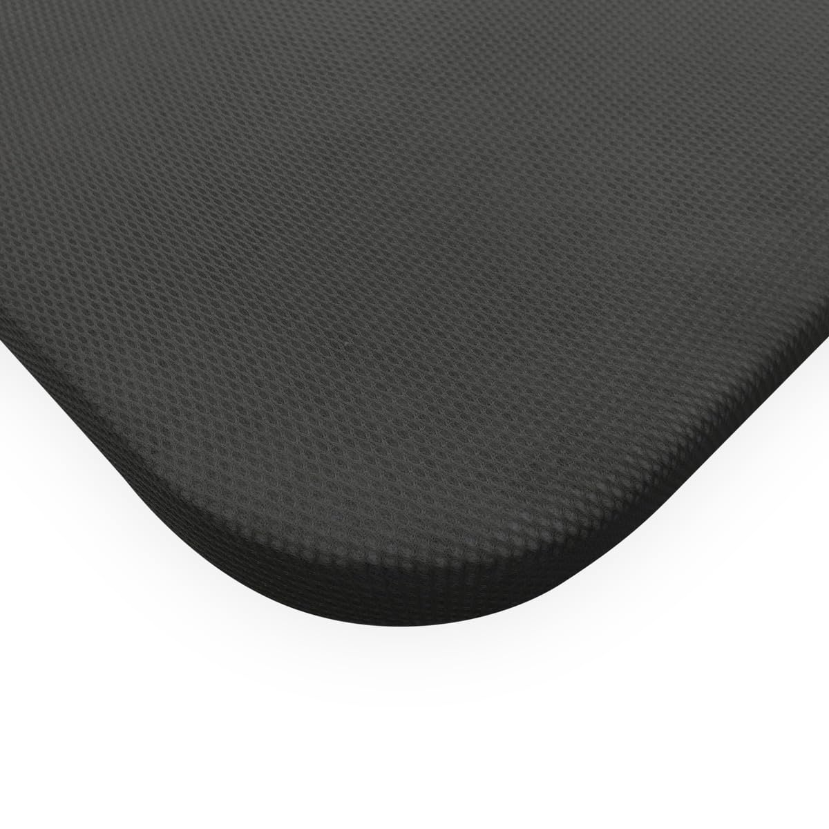 Somnia Descanso - Base Tapizada 3D Reforzada, Gran Estabilidad con 5 Barras Transversales con Válvulas de ventilación y 6 Patas metálicas roscadas de 25cm, 135x190, Gris Oscuro