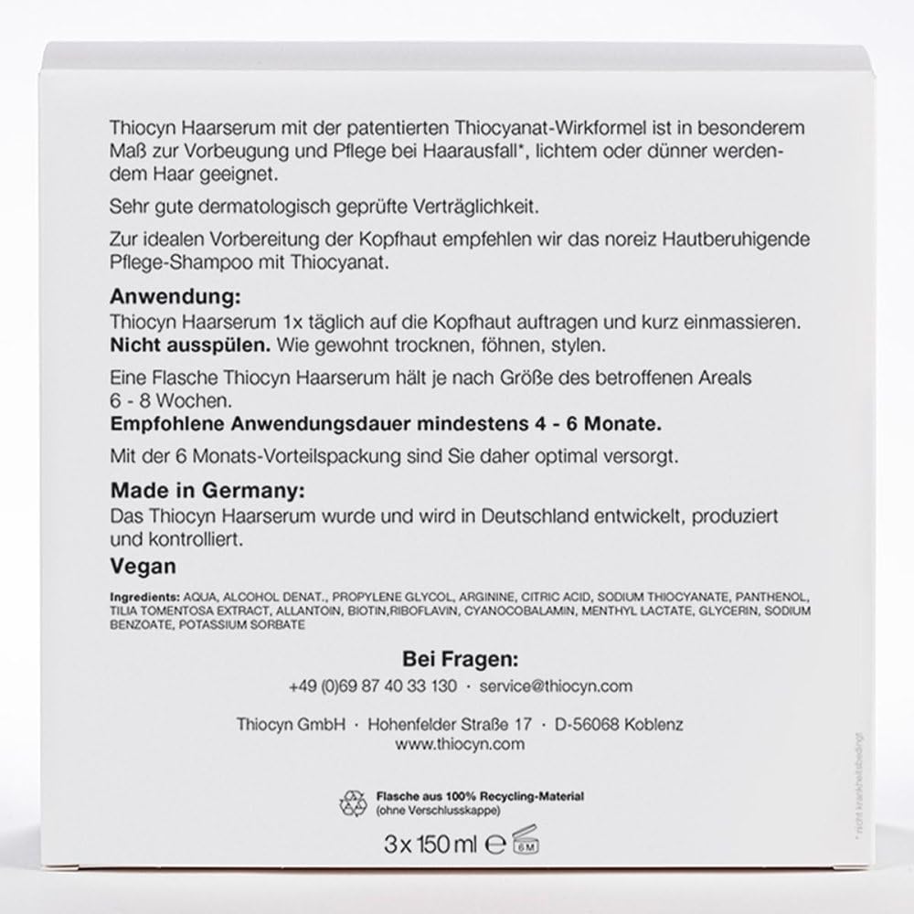 Thiocyn Haarserum Frauen Vegan 3X150 ml