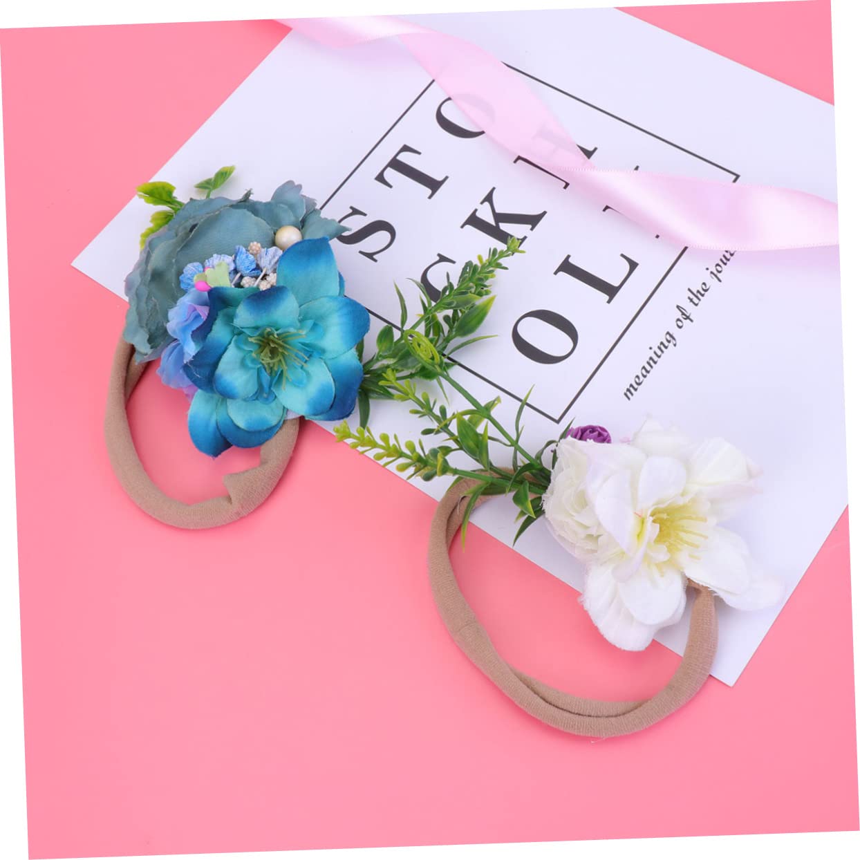 FOMIYES 9 Uds Fotografía Prop Anillo Para El Cabello Lazos Para El Cabello Lazos Para El Cabello Para Niñas Diadema Cintas Para El Cabello Para Niñas Banda Para El Cabello Diadema