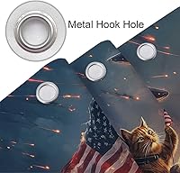 Vista 7 de Cortina de Ducha Divertida de Oso para Niños, Genial Gato Montando Oso en Cabaña Rústica del Bosque Woodland Cortinas de Ducha Divertidísimas