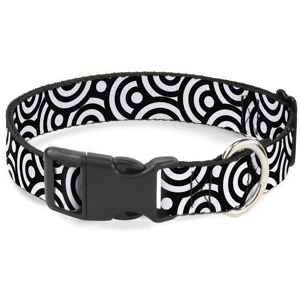 Collier Buckle Down Bullseye pour chien lors des promenades urbaines et sorties au parc