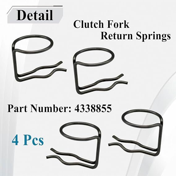 4Pcs 4338855 Automotive Clutch Fork Return Spring