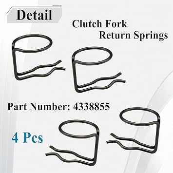 4Pcs 4338855 Automotive Clutch Fork Return Spring