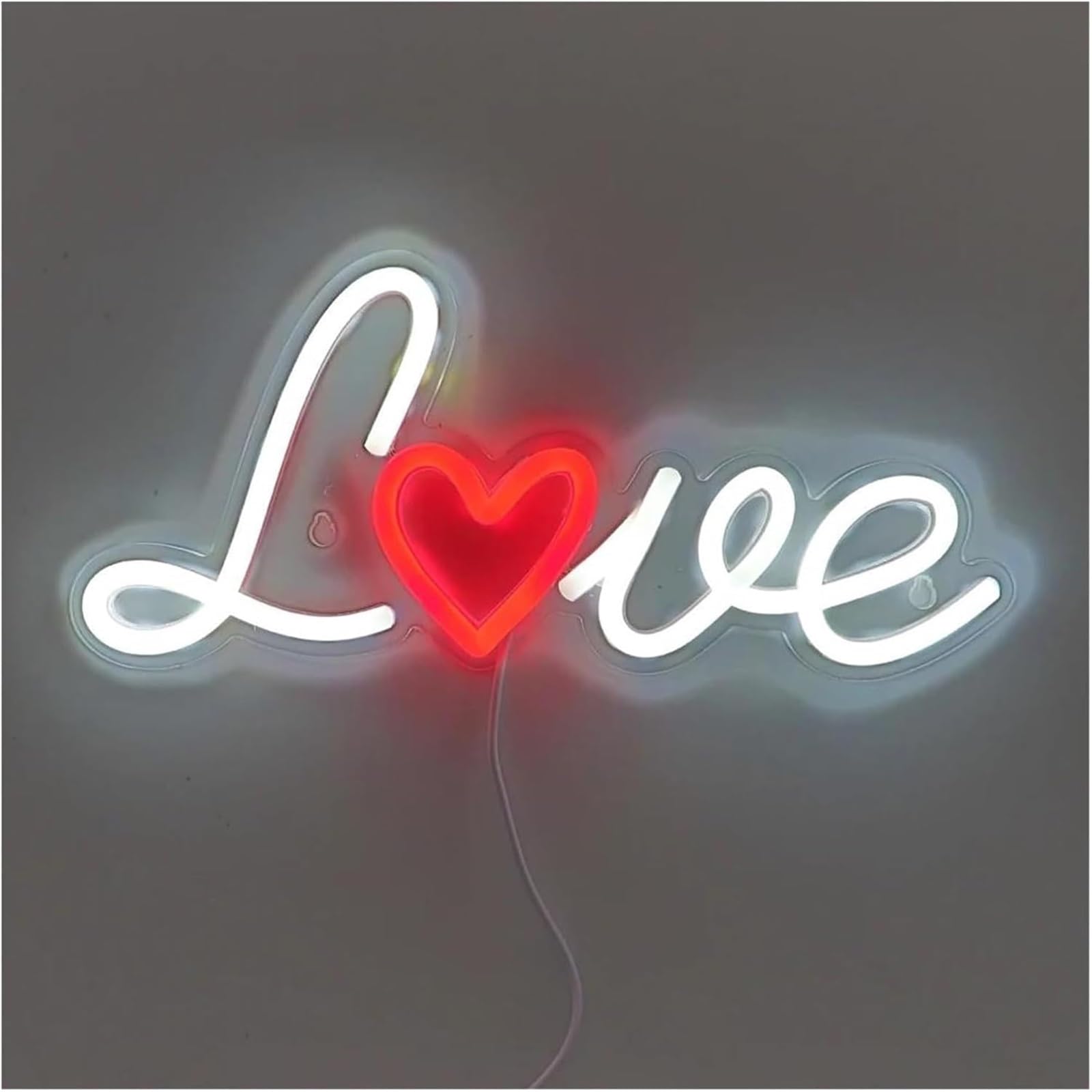 Per lampada al neon Lettera Amore LED Parete Design dimmerabile per interruttore di alimentazione 29,5 cm × 12