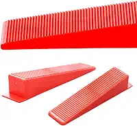 Kit 100 Cunhas Niveladoras para Porcelanato e Piso Cerâmico – Plástico Resistente, Alinhamento Preciso, Espessura 2x2,5