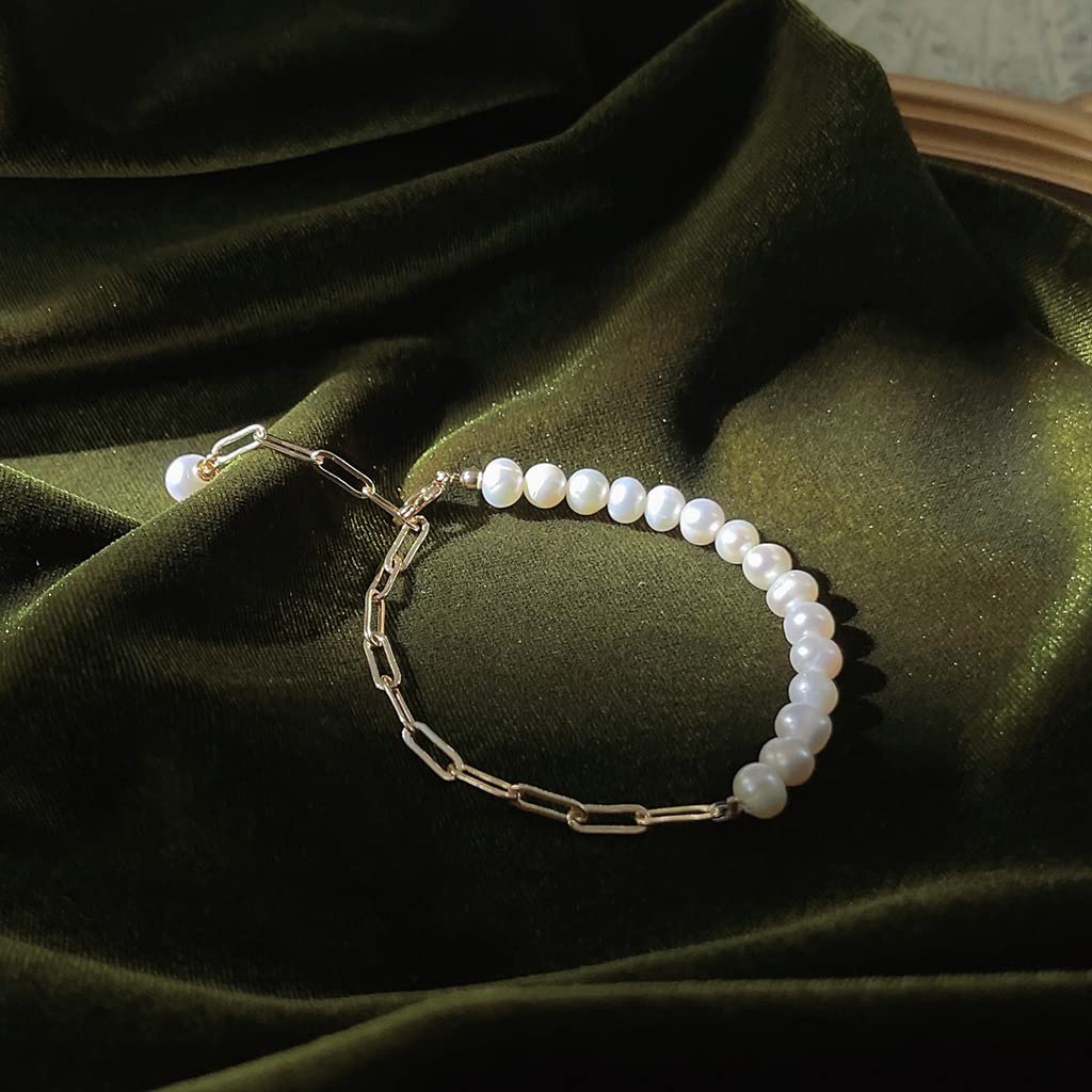 Pulseras Mujer Señora Pulsera Niñas Regalo Perla Natural De Agua Dulce Damas Para Regalos De Cumpleaños No Se Desvanecen