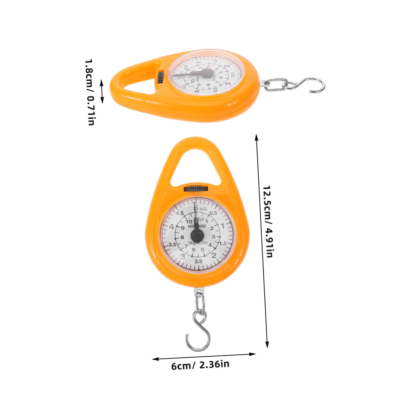 5 Uds Balanza De Resorte Báscula De Equipaje De Viaje Balanza De Pesca Báscula De Baño Maleta Digital Báscula De Primavera Báscula De Pesca Portátil Báscula Colgante Digital