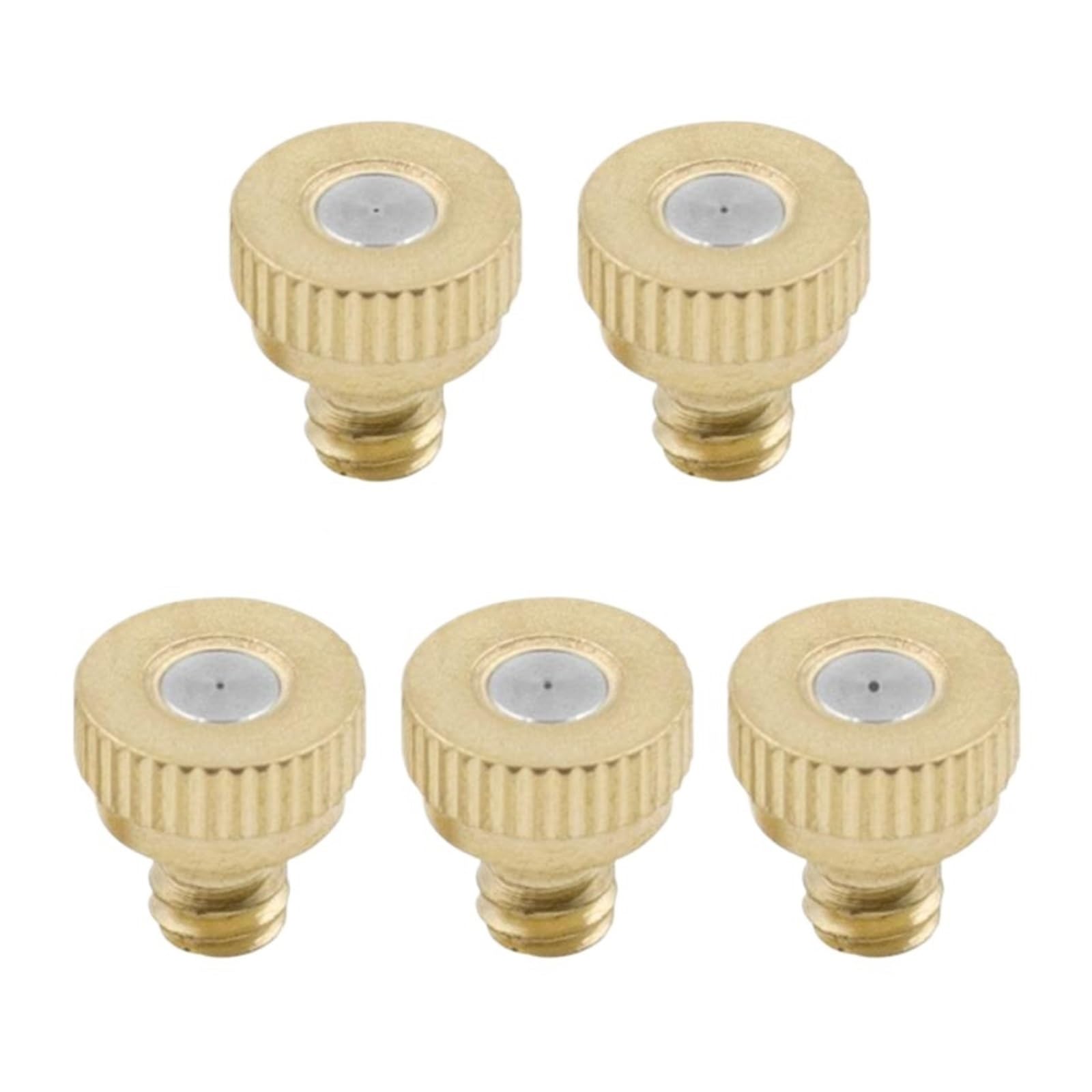 SOHNVWTGD 10PCS Low Pressure Brass Fog Misting Nozzles Connectors Garden Water Irrigation Sprinkler Fittings(0.8mm)