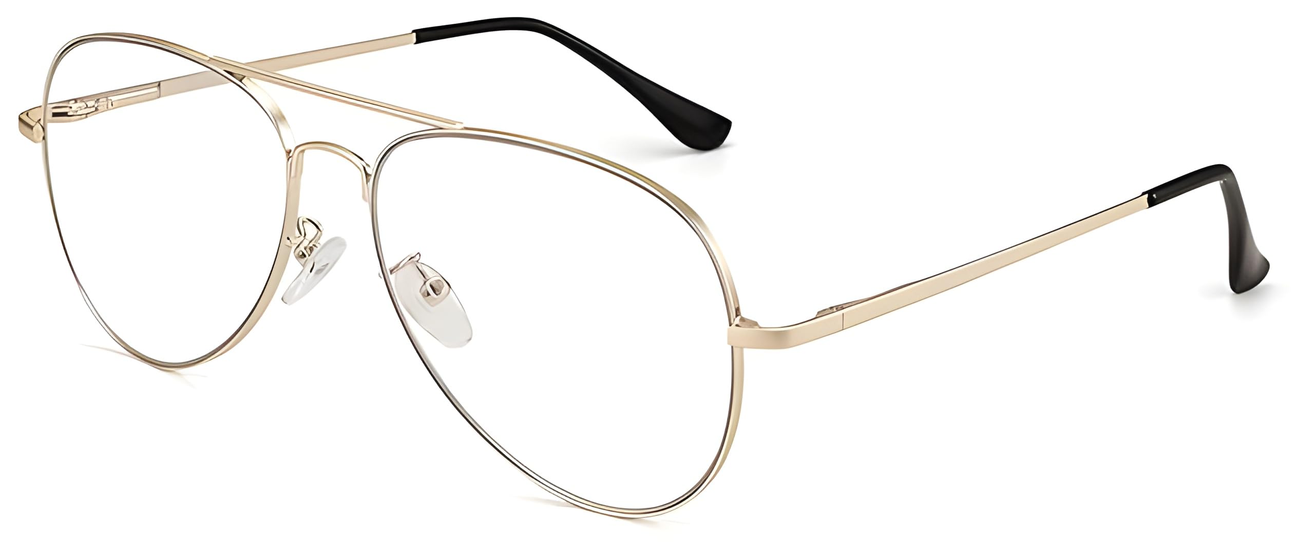 Lucky Bhaskar Zero Power Blue Cut Computer Glasses | Anti Glare, Lightweight & Blocks Harmful Rays | UV Protection Specs | Men & Women | Large | German101