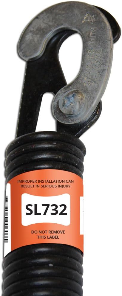 SL732 32-Inch Lock-End Garage Door Spring (.177 #7 Wire)