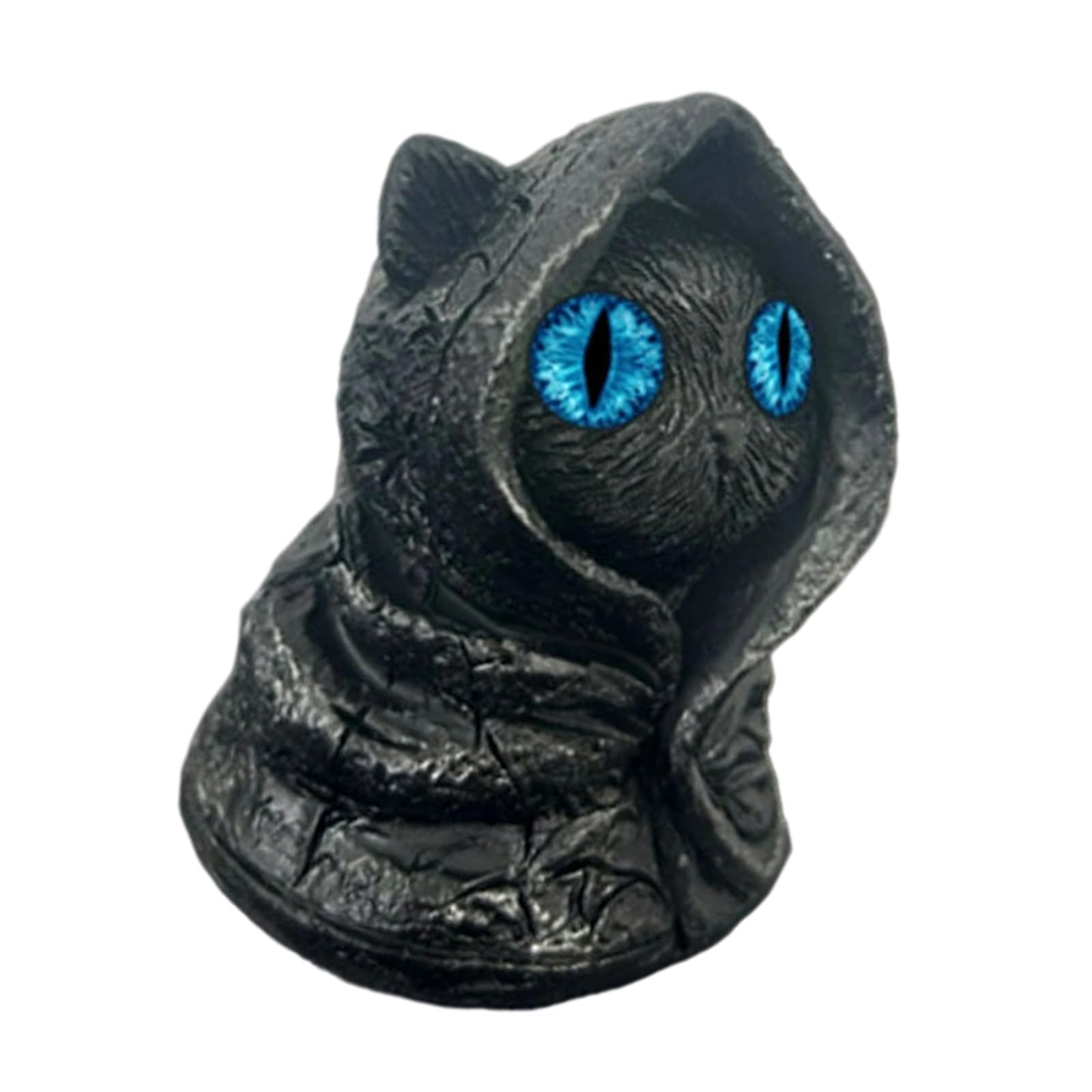 YROHGKPN Mysterious Hooded Figurines Black Statue Sculpture Desk Ornament Halloween Party Decoration Cats Lovers Gifts Halloween Party Decorations