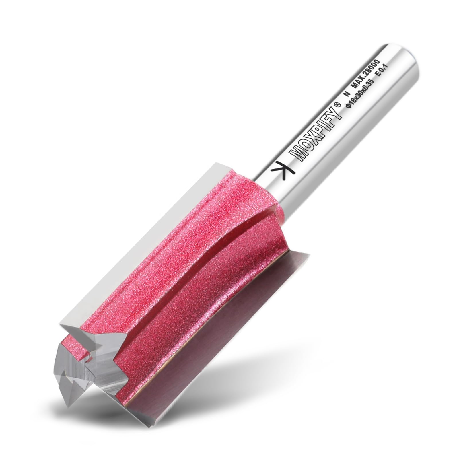 18mm Straight Triple Flute Router Bit 1/4" Shank Router Cutter