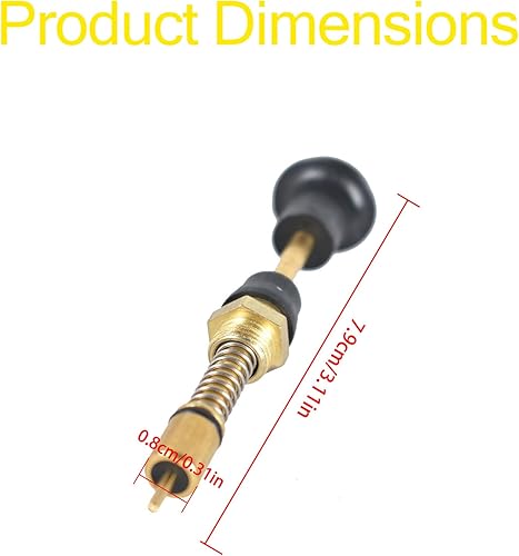 Miniatura 3 de WFLNHB Kit de émbolo de extracción de estrangulador para Yamaha Wolverine Big Bear 350 Kodiak 400