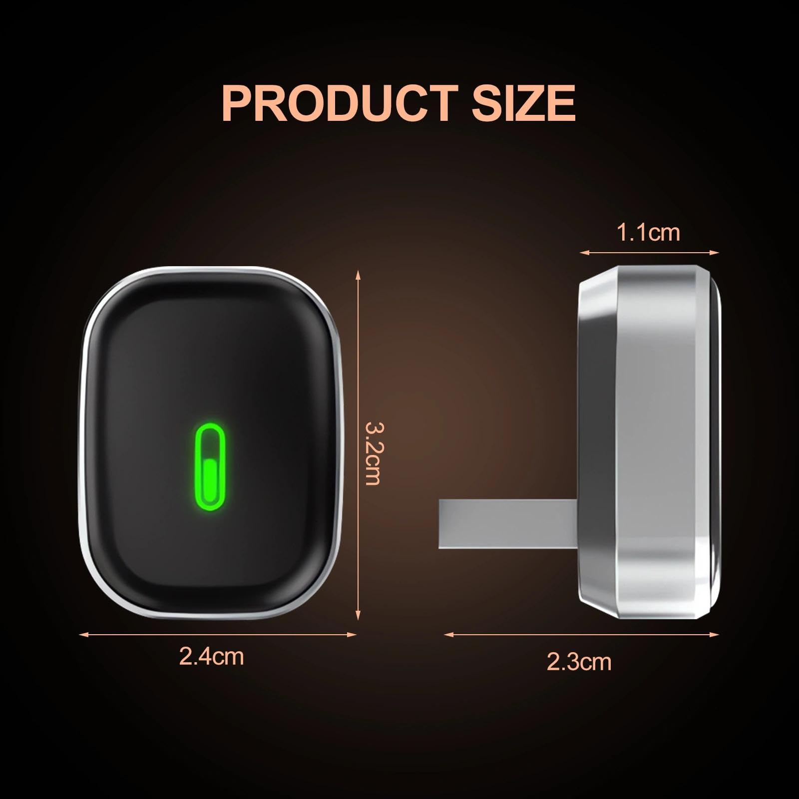 Adattatore CarPlay Wireless Mini, Connettore USB Plug e Play per Auto, Converte con Facilità CarPlay Cablato in Wireless, Compatibile con iPhone iOS 10+ e Android Auto, Reconnessione Automatica