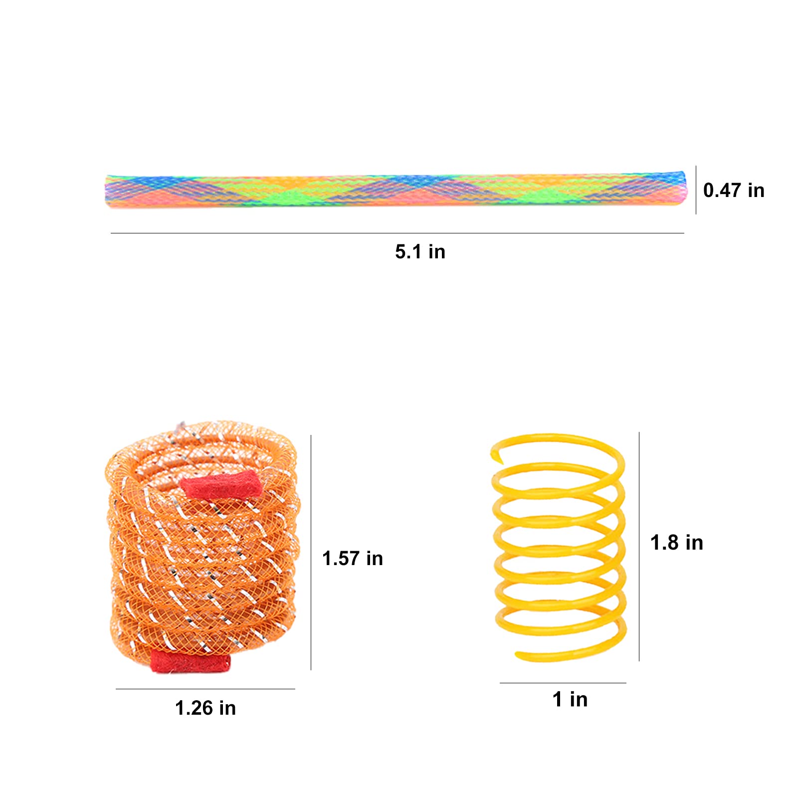37-teiliges Katzenfederspielzeug-Set, buntes Katzenfederspielzeug und Katzenschlauch-Spielzeug, interaktives Katzenspielzeug für Indoor-Katzen, verspielte, flexible Katzen-Kunststoff-Spiralspirale für