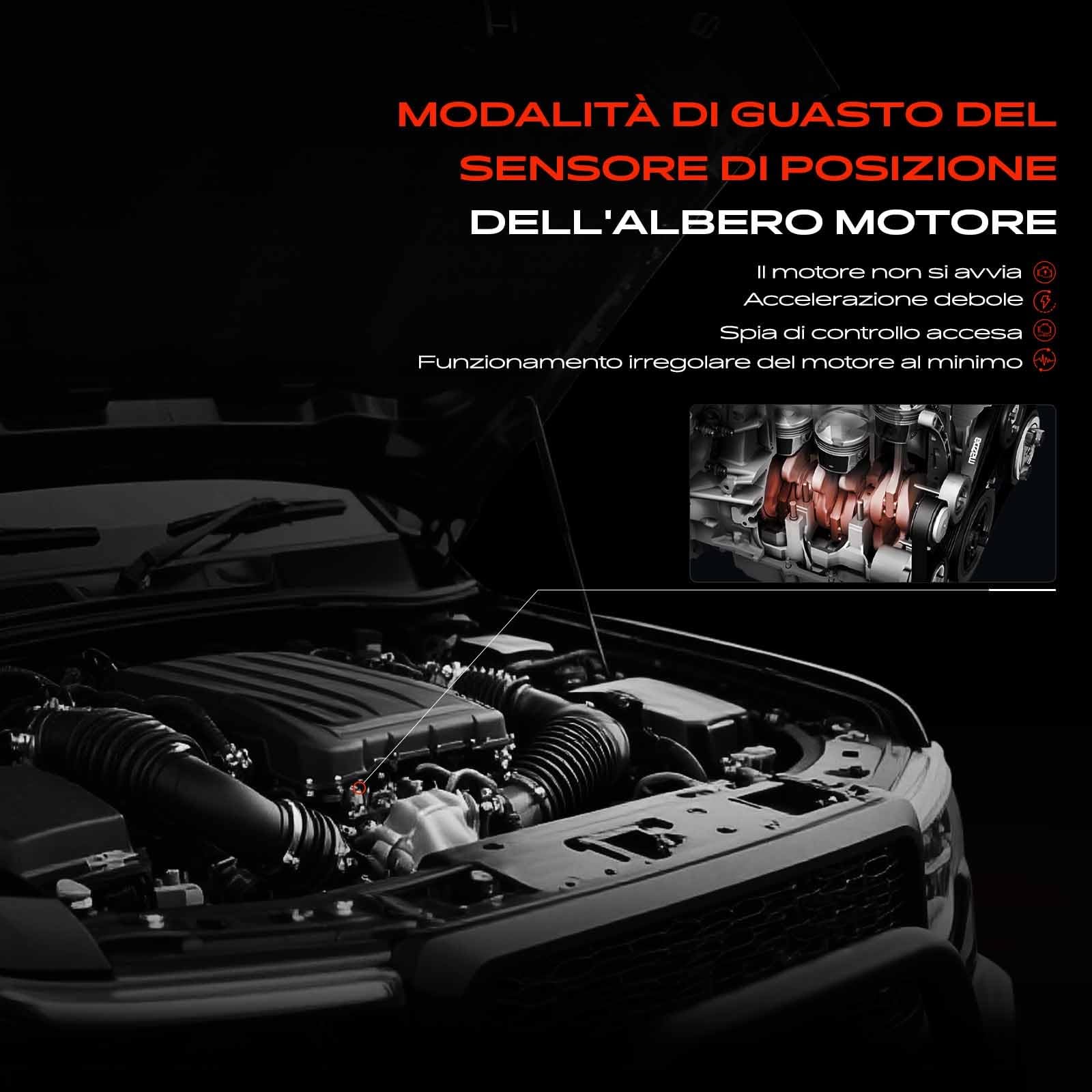 Frankberg Posizione dell'albero Motore Sensore dell'albero Motore Compatibile con Grand Cherokee I ZG ZJ Ramcharger Replace# 56026701,70104291