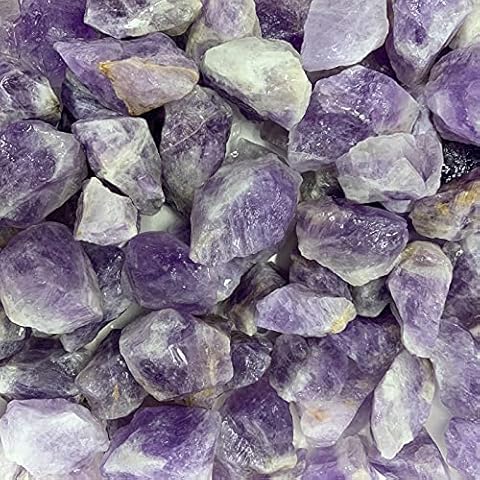 WireJewelry 1.5 Lbs of Bulk Rough Amethyst Stone - Large Natural Rough Stone and Crystals for Tumbling Cover