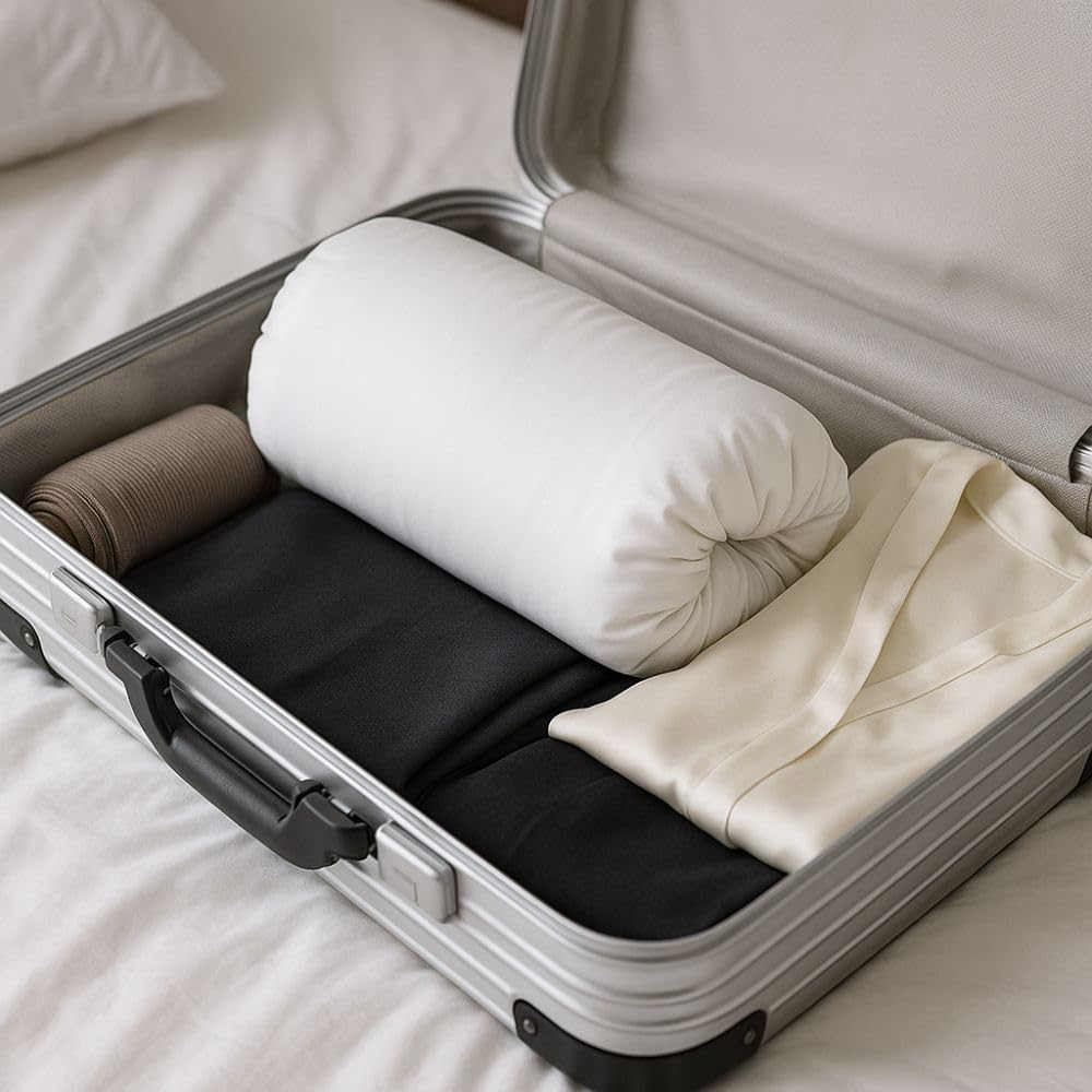 Inphysio - Almohada Confort Ultime - Almohada viscoelástica de Espuma Alemana de Alta Densidad 57 x 35 x 12 cm - Almohada ergonómica y Funda Suave y Transpirable - Alivio para el Cuello y los Hombros