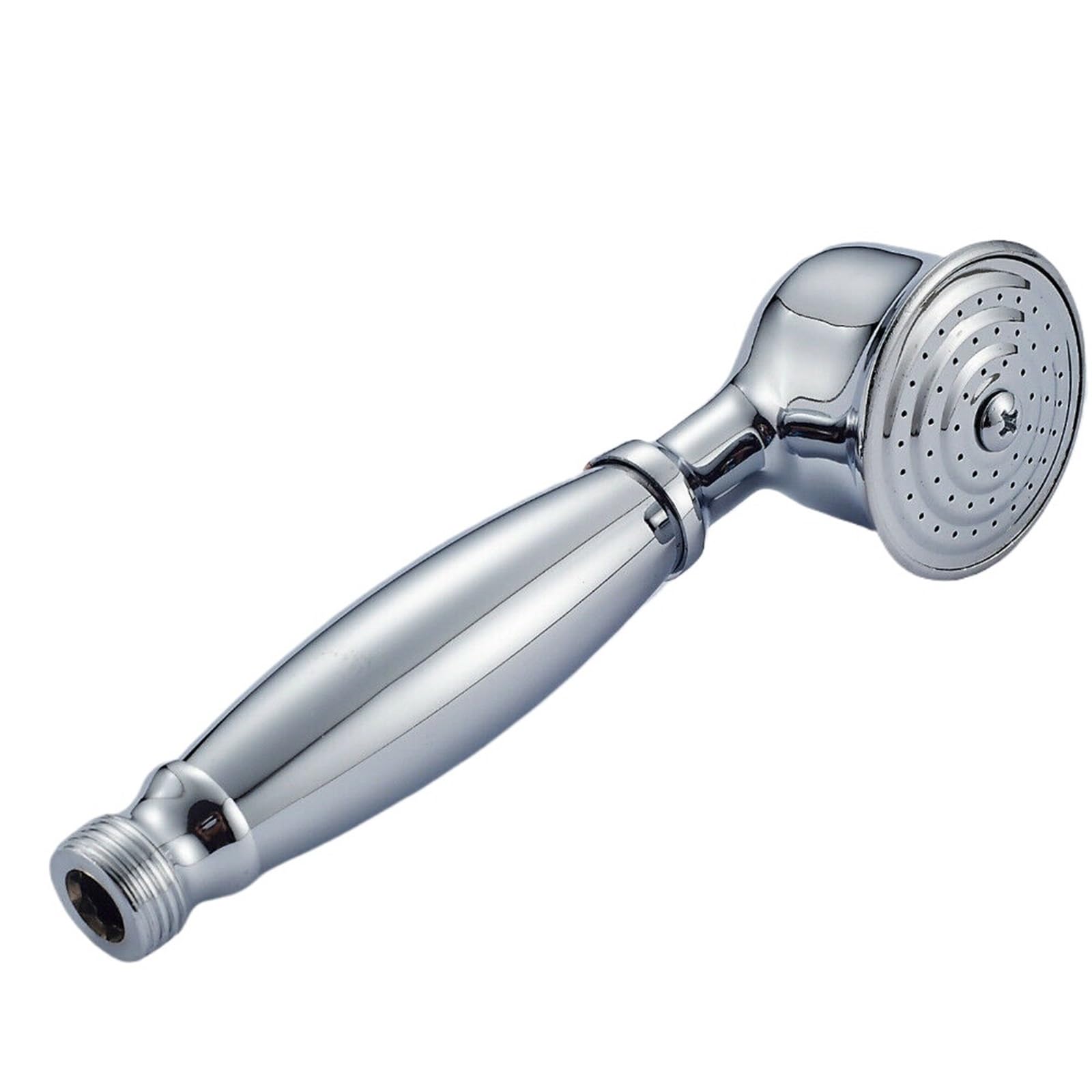 Zymjzbetic Shower Head Black Gold Chrome Brass Bath Hand Held Shower Head Antique Bronze Water Saving Copper Handheld Sprayer(Chrome 1)