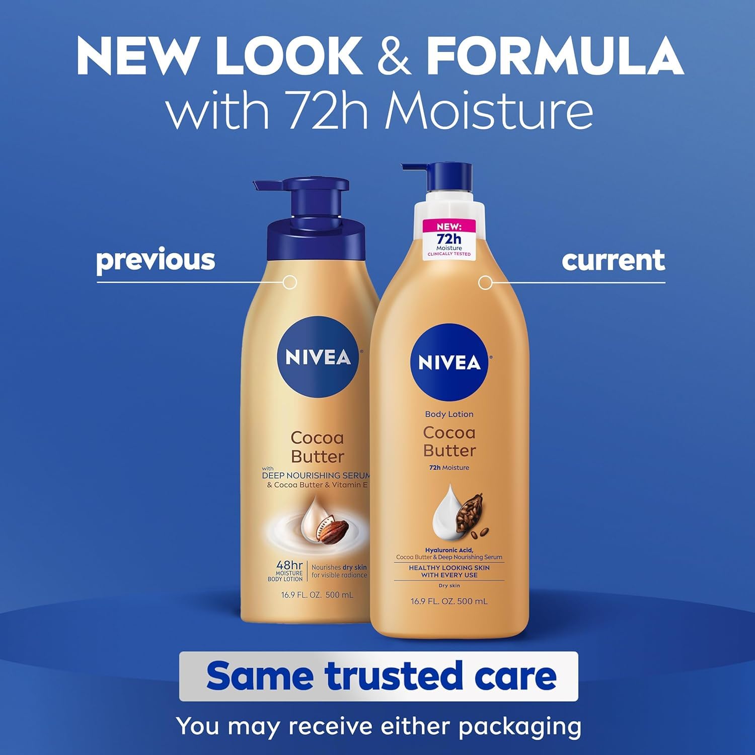 Nivea Lot de 6 lotions corporelles nourrissantes à la noix de coco pour peaux sèches 400 ml