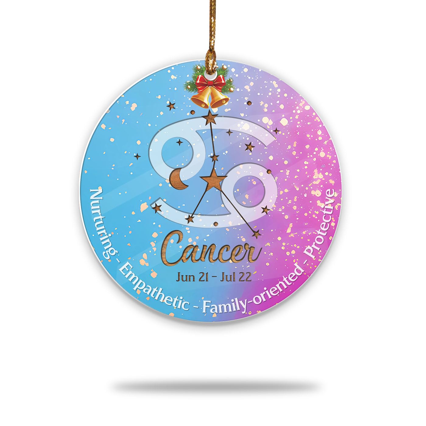 Sapin de Noël zodiaque Cancer 2025 ornement constellation astrologie