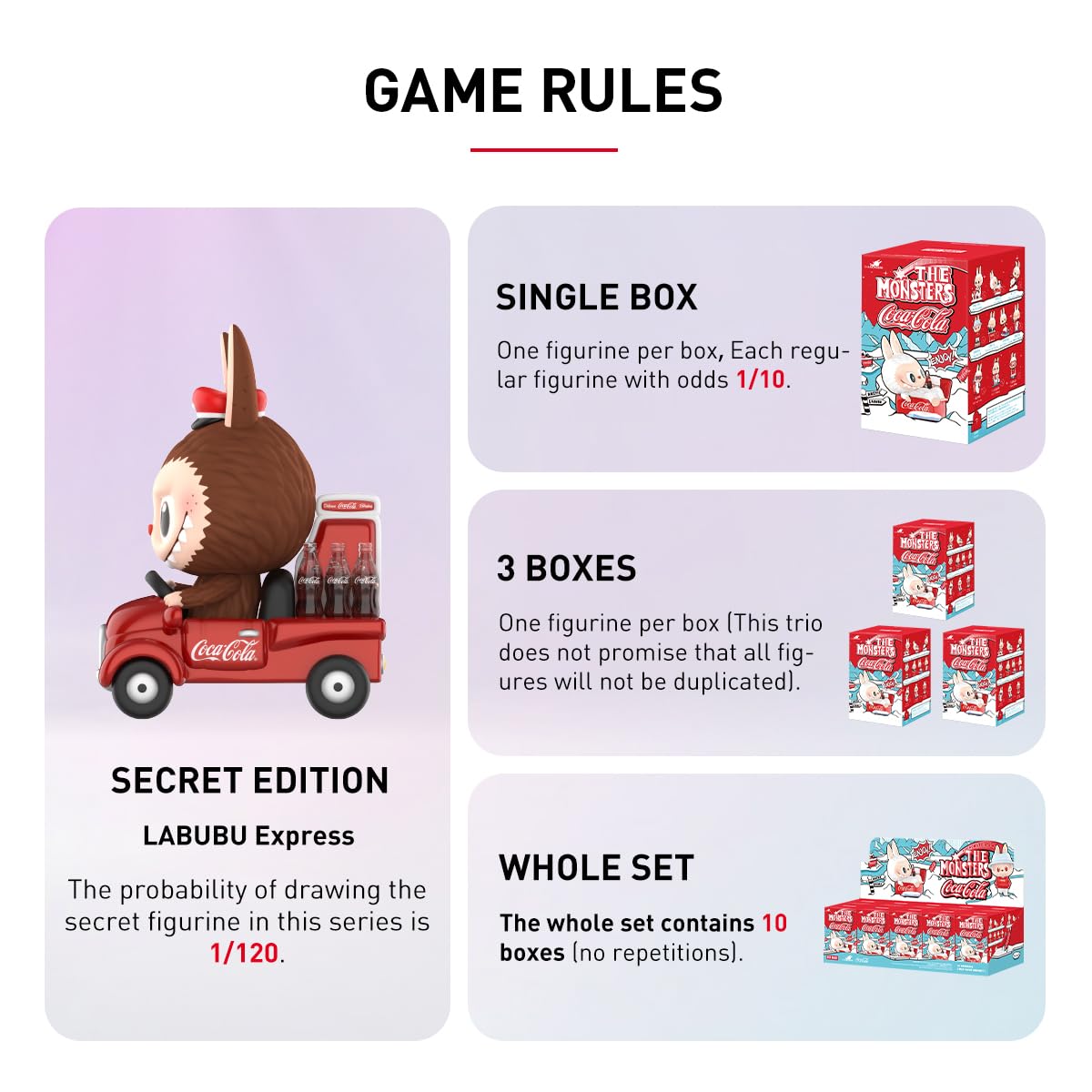 POP MART The Monsters COCA-COLA Series Figures Anime Actionfiguren Sammelfiguren Sammler Kunstspielzeug Spielzeug Figuren Geschenk Whole Set