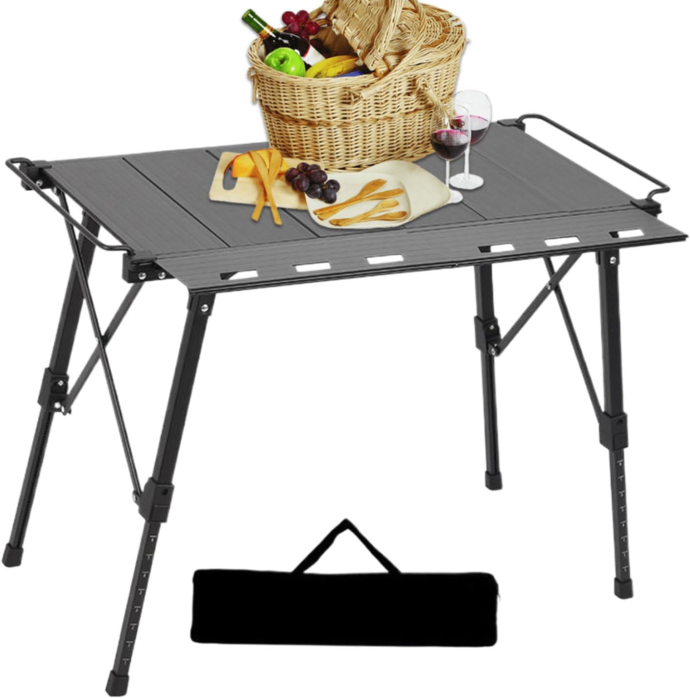 キャンプ用折りたたみテーブル,屋外用キャンプテーブル - BBQ