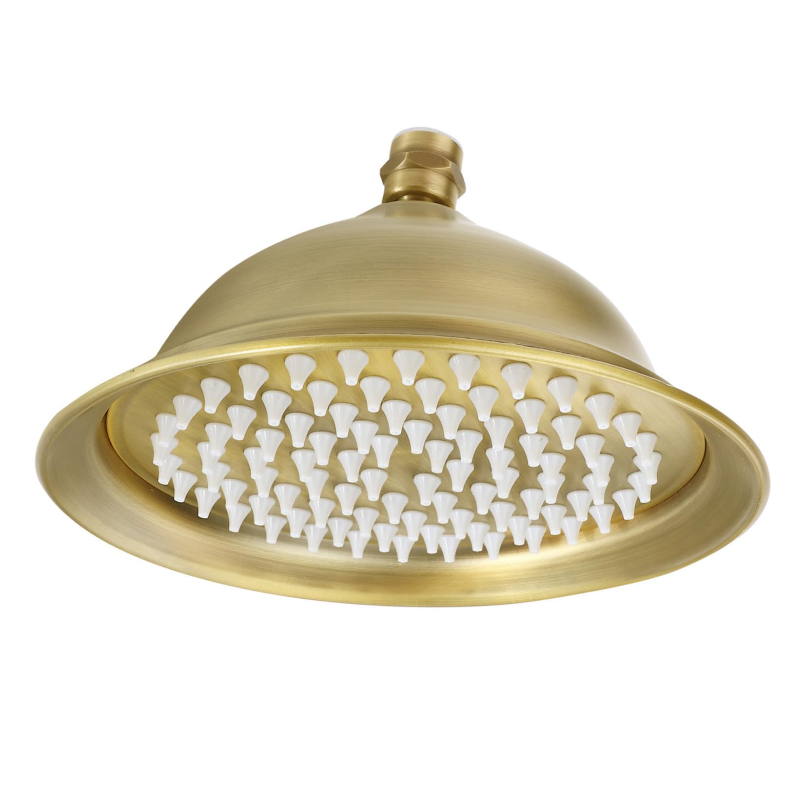 Beavorty Cabezal Rociador de Techo para Baño, Boquilla de Ducha, Acero Inoxidable, Marrón, 8 Pulgadas, Antigolpes, para Hogar y Baño