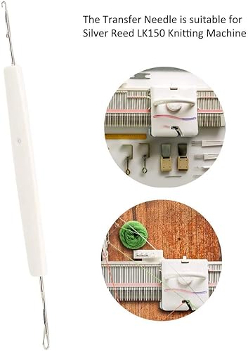 Miniatura 2 de ViaGasaFamido Sewing Machine Accessories, Knitting Machine Double-Ended Needle with Handle for Silver Reed LK360 LK150 LK100 SK860