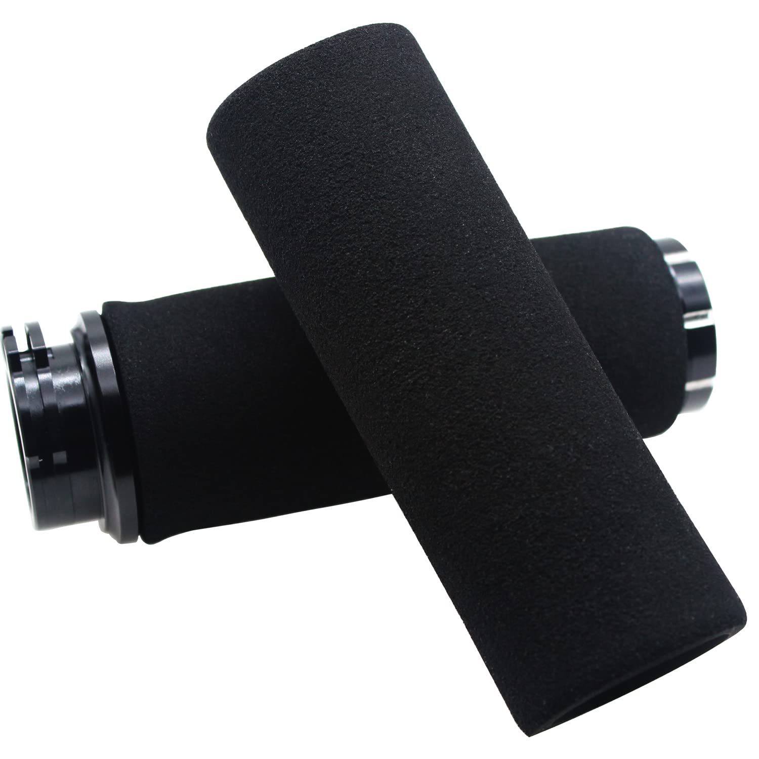Photo 1 of amavoler Motorcycle Hand Grips Sponge Covers Anti-Slip Handlebar Grip Compatible with Harley BMW Yamaha Honda Kawasaki Suzuki Triumph(Fit for 1.25-1.45 inch) (Fit for 1.25-1.45 inch)