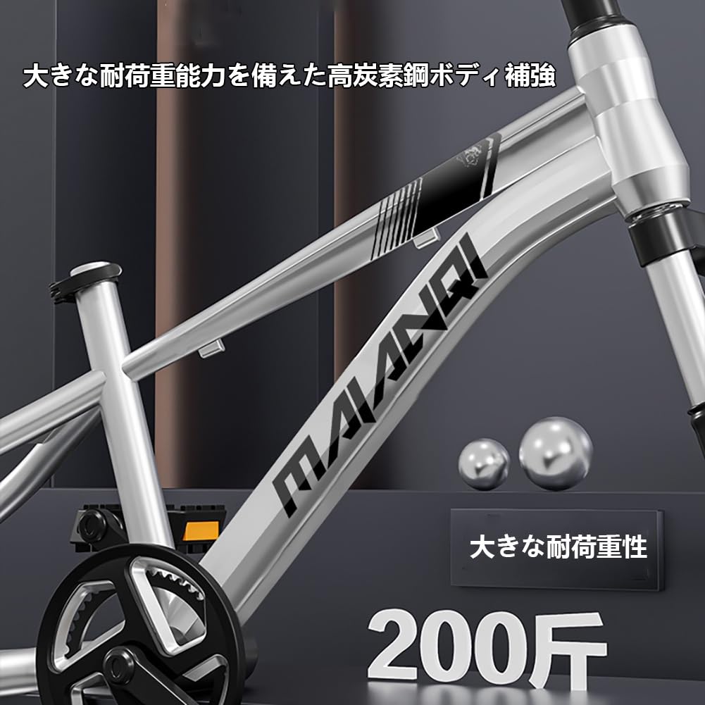18インチ　自転車 18インチ 身長108～123cm 子供用自転車 ブラック マトリックス（ブルー