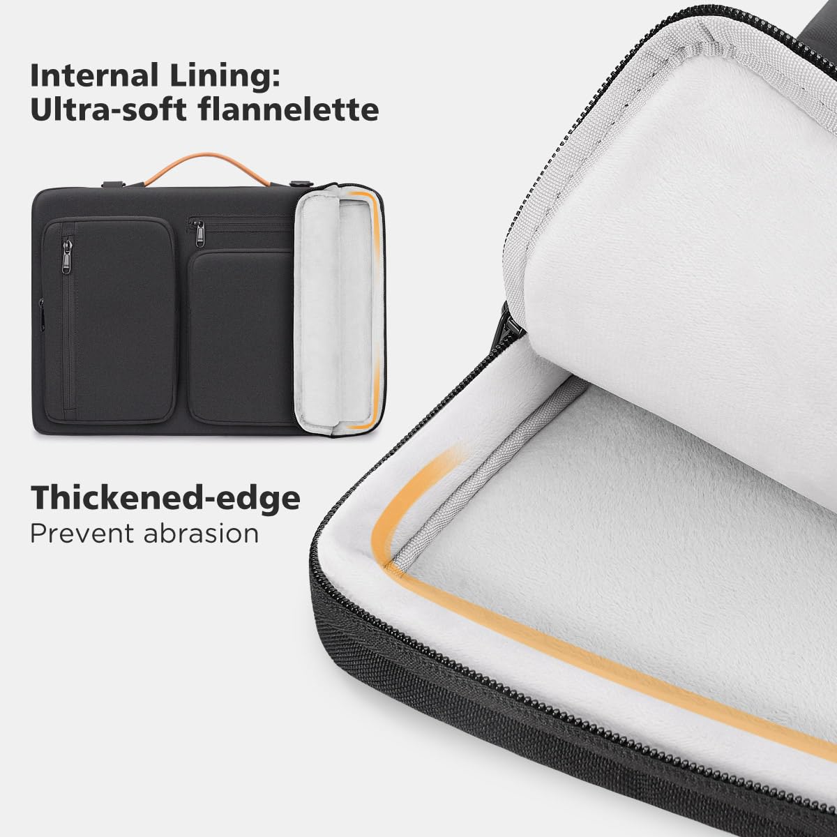 CIVOTEN Laptop Sleeve Case - Fits 15.6 Inch & 17 Inch Laptops, Slim Protective Bag