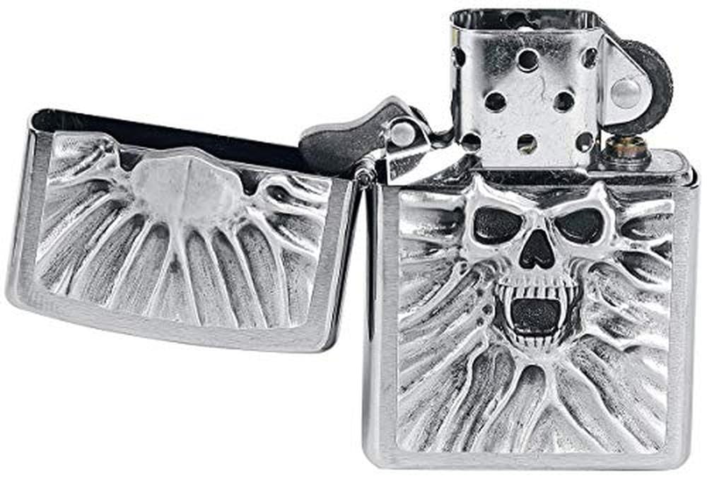 Zippo 1300003 Accendino con Logo Zippo, Argento, Standard