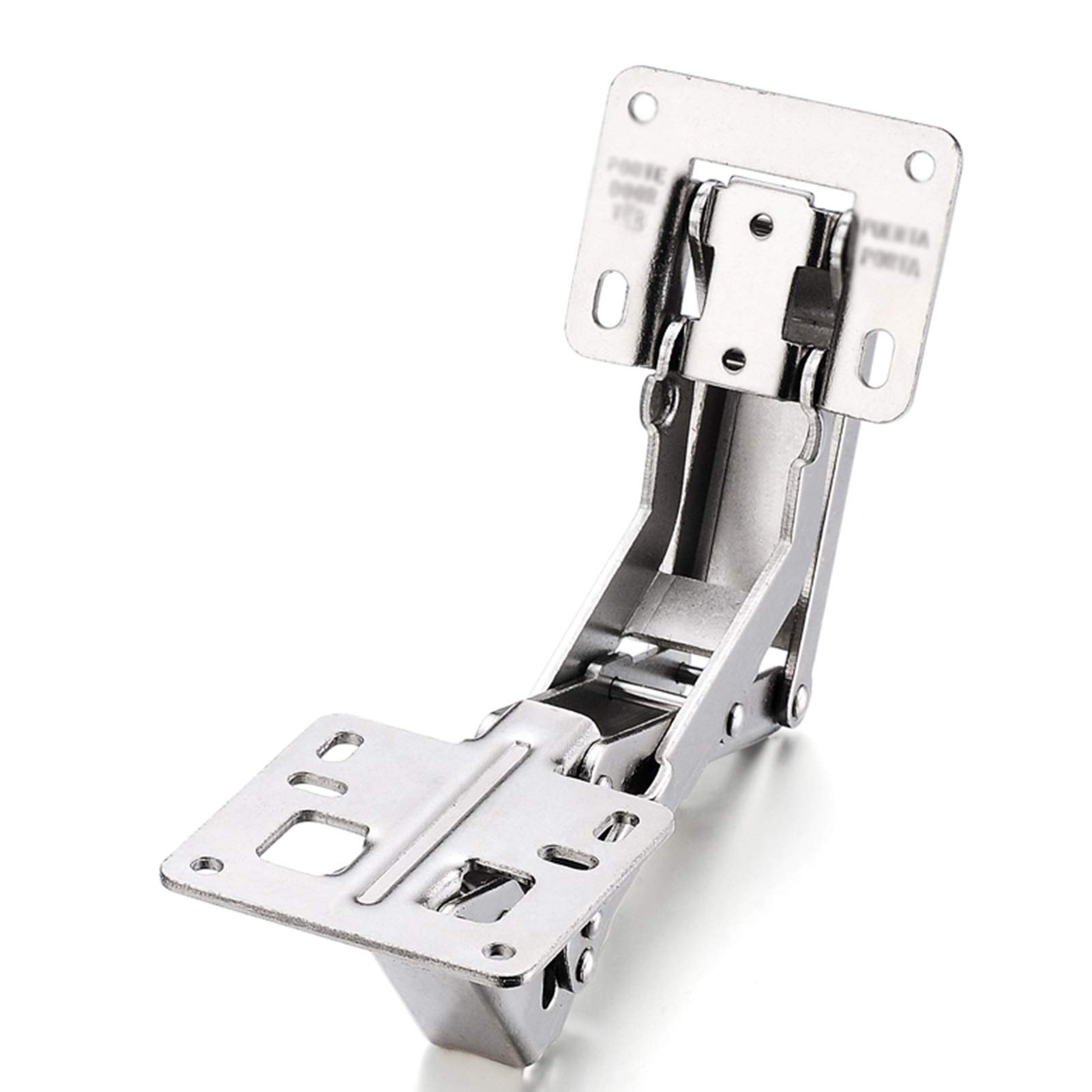 Bisagra de puerta Bisagras de ángulo de resorte sin orificio de perforación for gabinete Hardware de muebles de tablero grueso Bisagras de gabinete de esquina Cierre suave Superposición completa