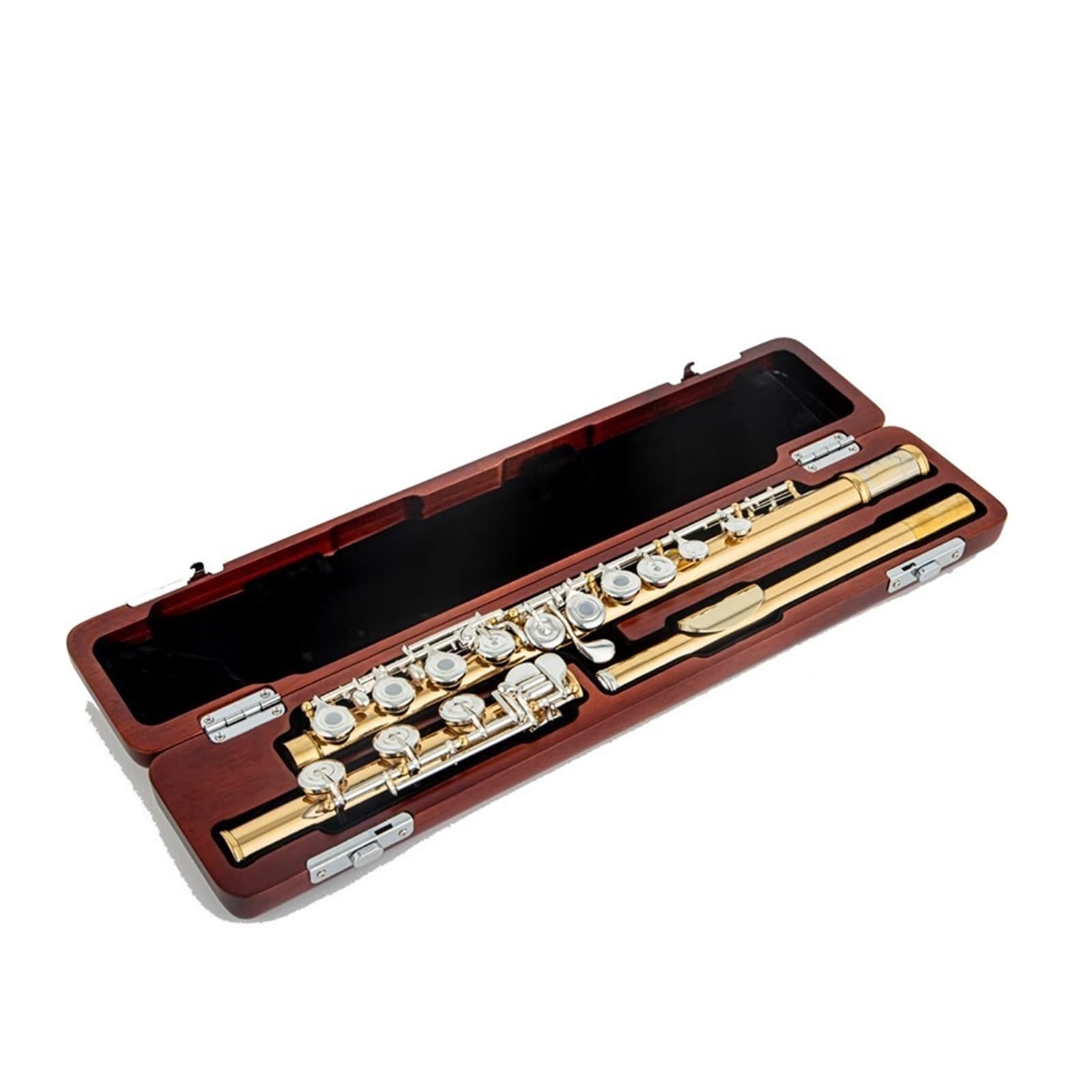 Flet poprzeczny Flet Instrument C Tune Student Grade Examination Beginner Professional 17-otworowy pozłacany flet