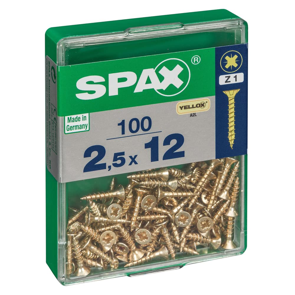 Spax Yellow Pozi – Hardened Steel Zinc - Screws & Bolts