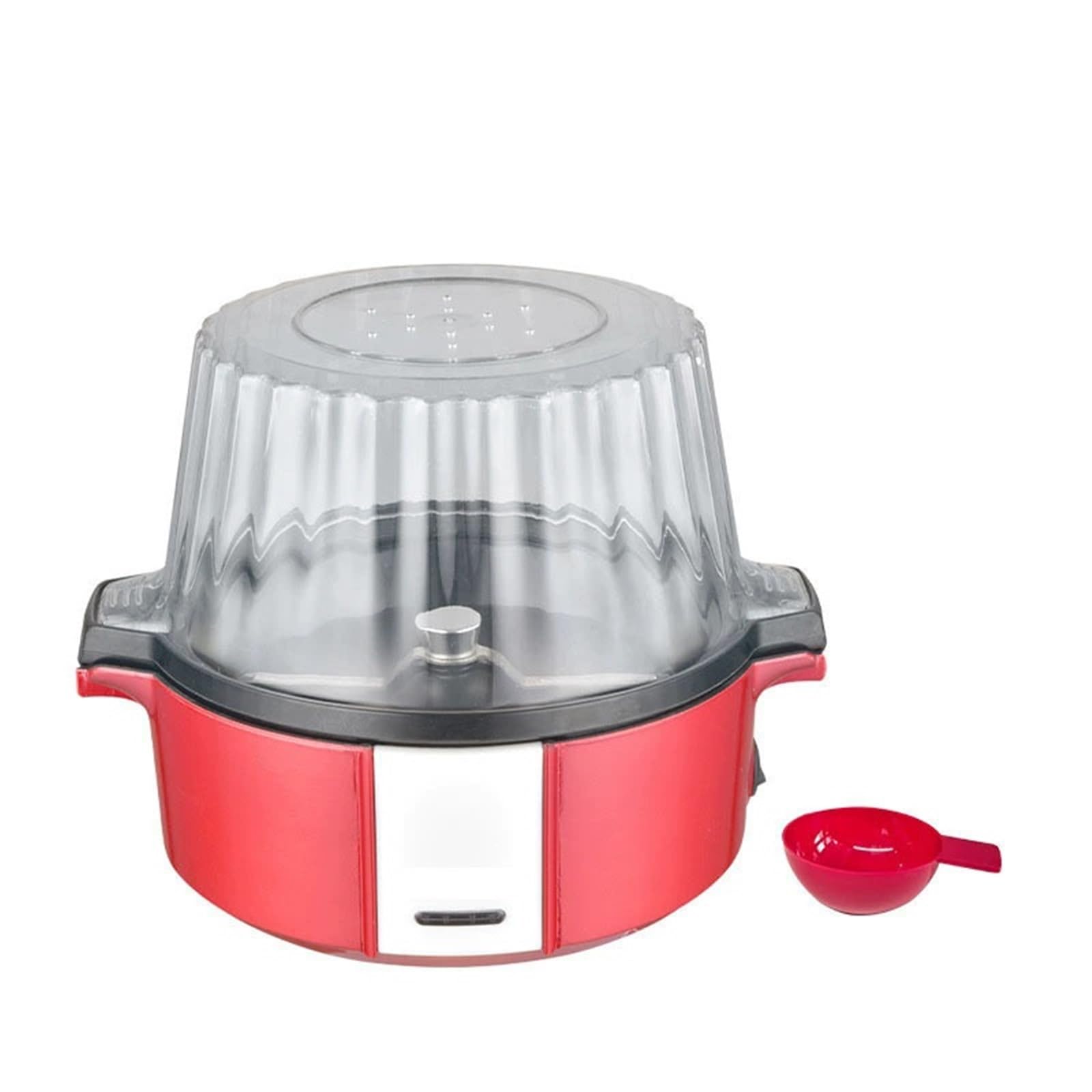 Palomitera Retro Pequeña Con Revestimiento Antiadherente Y Placa Calefactora Extraíble, Roja, 700 W