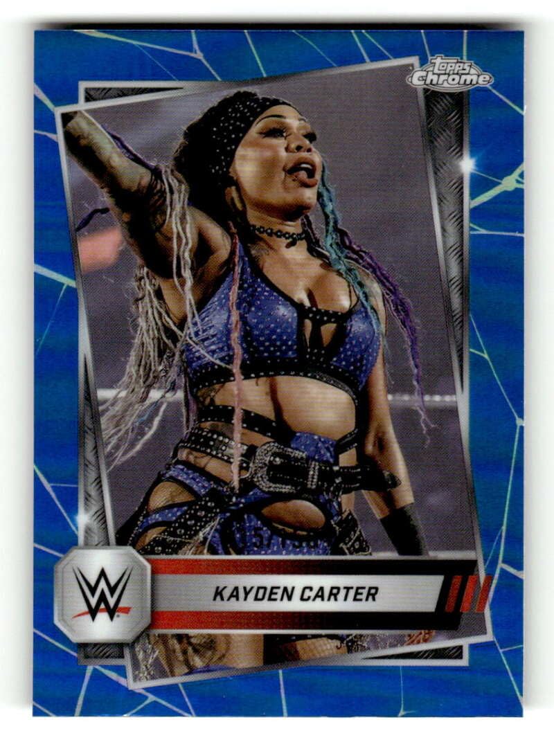 Amazon.com: 2025 Topps Chrome WWE Blue Refractor #186 Kayden