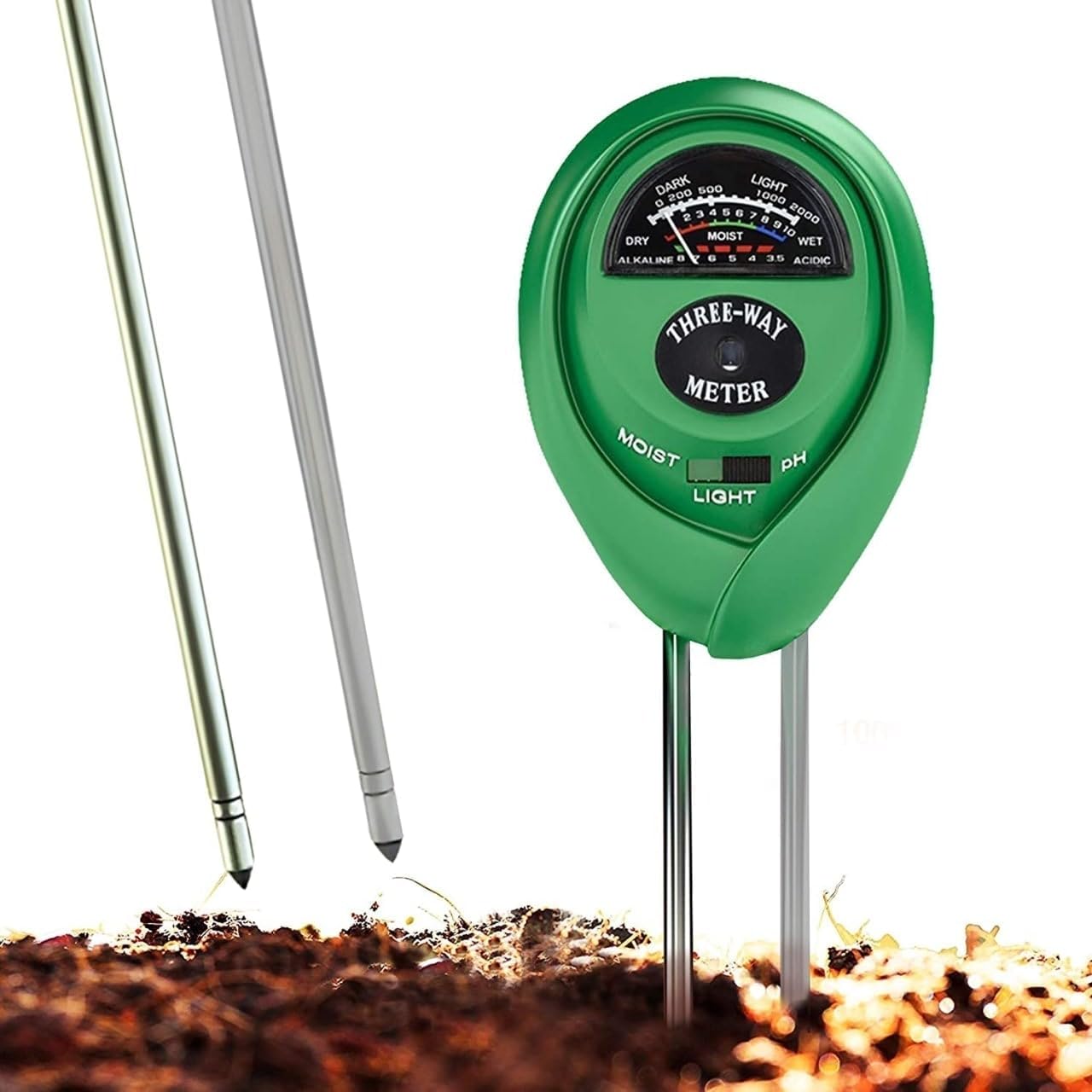 3-in-1 Soil Test Kit for Moisture Plant Care Soil Tester Moisture Hydroponic Plant Soil Sensor Ph Light Meter Water Light Tester Testing Kits for Garden Plant Lawn Plant Indoor Outdoor-image-25