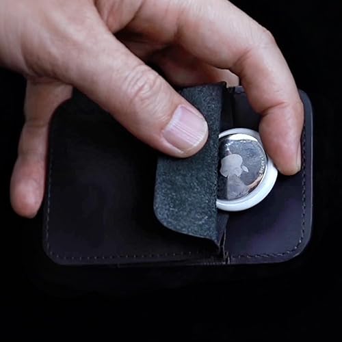 Miniatura 3 de PUNCUBE Cartera para hombre con tarjetero, delgada y minimalista con soporte para llaves y soporte para teléfono, billetera con bloqueo RFID