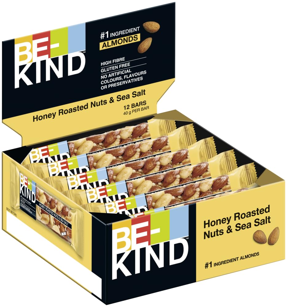 BE-KIND Honey Roasted Nuts & SeaSalt 6x12x40g I Nussriegel I Riegel I Glutenfrei