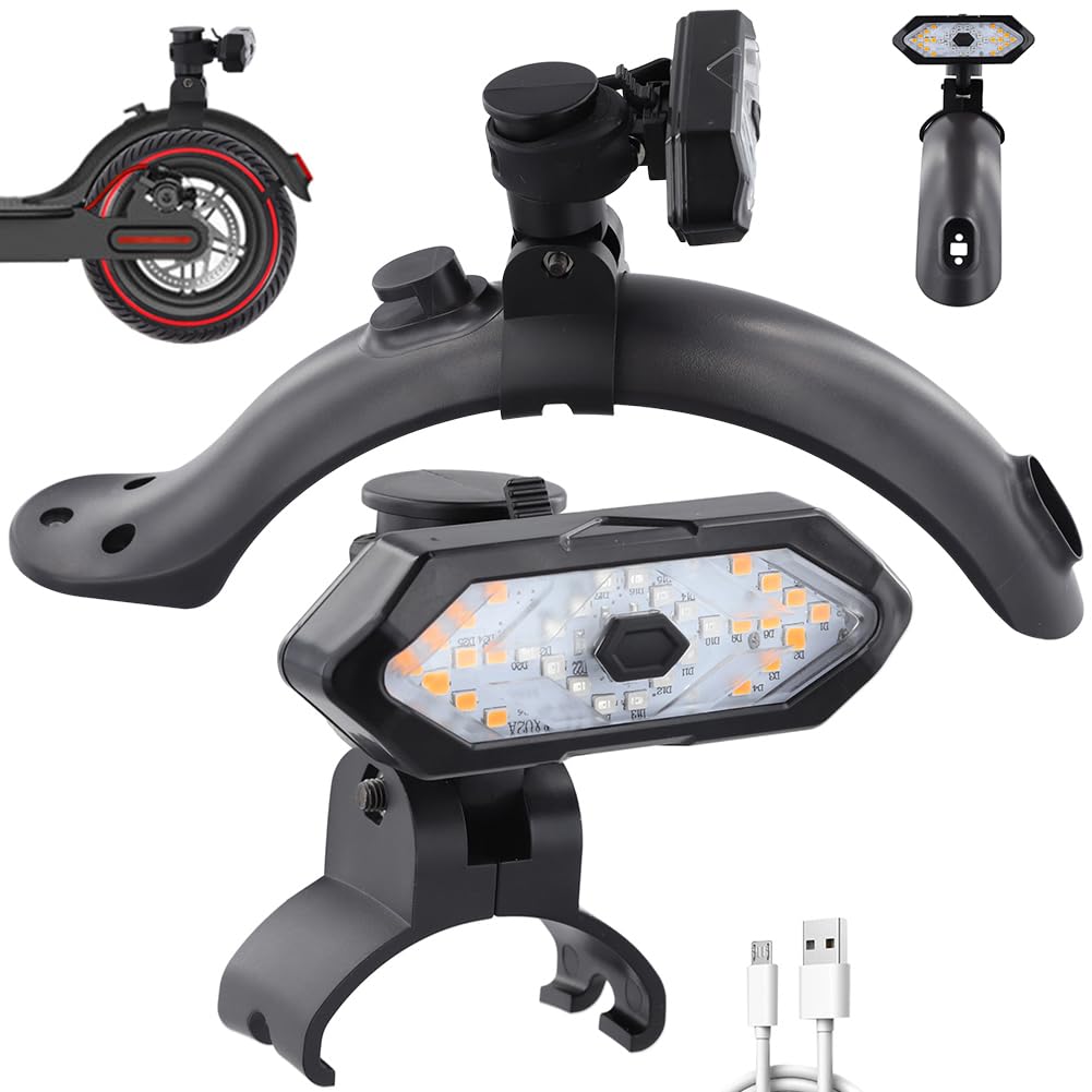 Lampada di sicurezza con luce posteriore di stop per parti di riparazione originali dello scooter elettrico Mijia M365