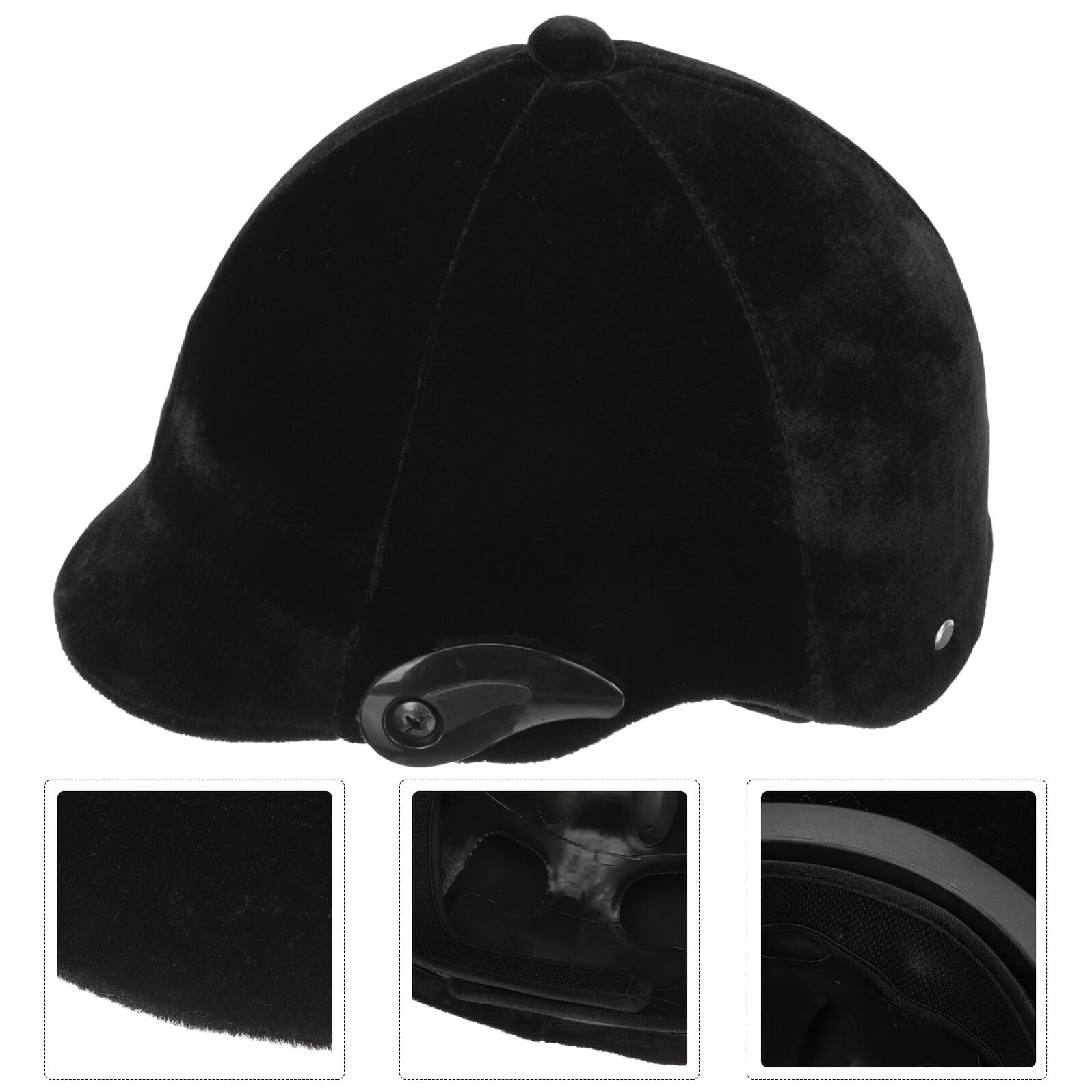 ERINGOGO Casco da Equitazione per Bambini Imbottitura, Polipropilene Leggero, Ventilazione Completa e Cinturino Regolabile per Protezione e Comfort Durante la Guida a Cavallo