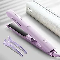 Lena Prancha Profissional Titanium Care Íons+, 2 em 1 Liso & Cacheado, 13 Temperaturas Ajustáveis, Painel de Titanium + Íons em Bilhões, Aquecimento Rápido 30s, Bivolt Global, Cor Lilás