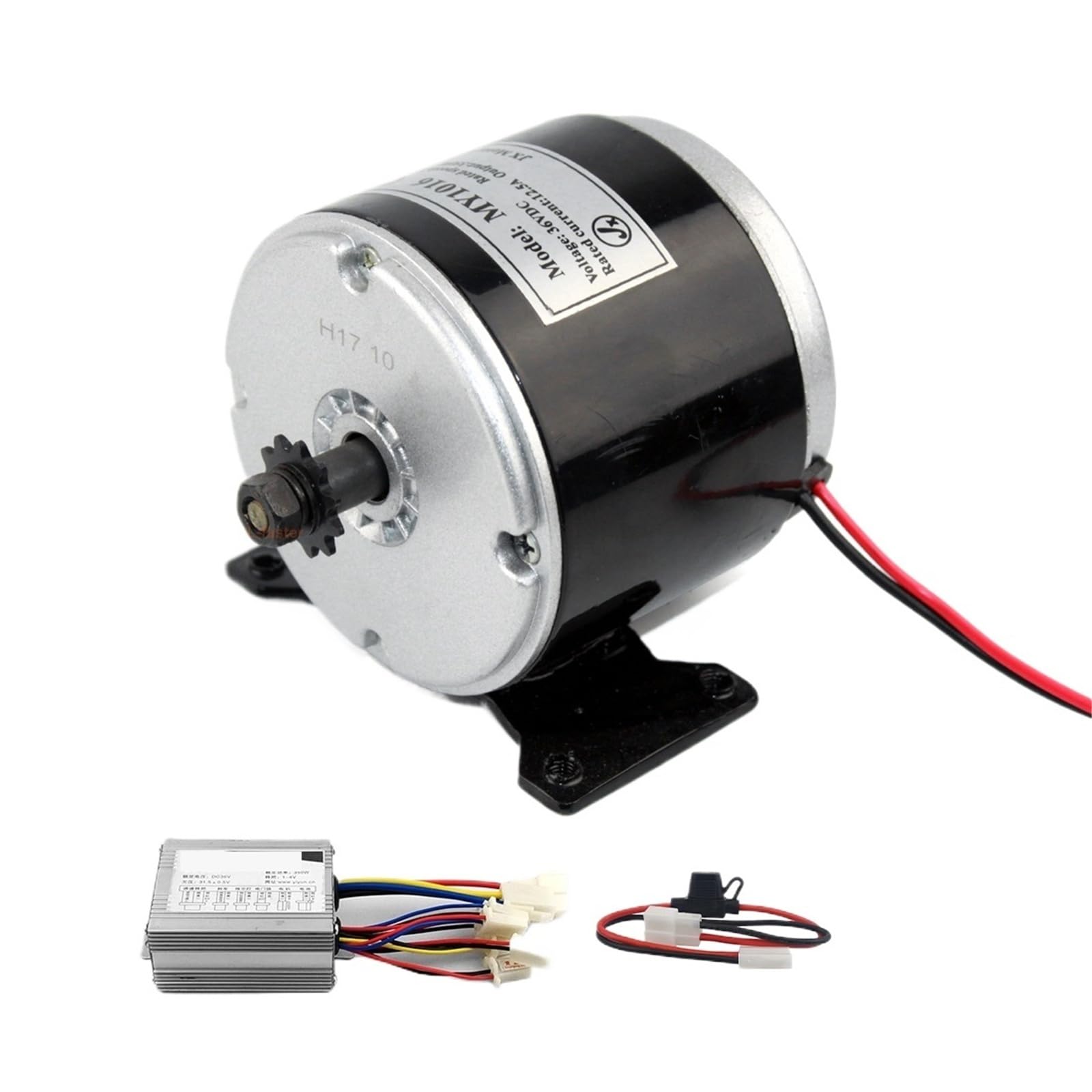 Moteur de brosse MY1016 24V 350W pour réparer un vélo électrique
